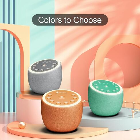 Hotmoon Sound Machine for Sleep, Cocoon 2, 40 Sounds, Dual-Speaker, Plug in | White Green Pink Brown Noise Machine for Sleeping Adults Office Privacy Baby Dogs, 4 Timers, 8 Night Light, Rain Noise Maker in Saudi Arabia