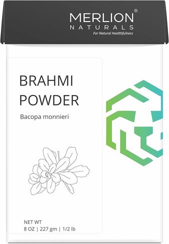 Brahmi Leaves Powder by Merlion Naturals | Bacopa monnieri | 100% Pure and Natural (8 OZ) in Kuwait