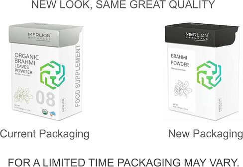 Brahmi Leaves Powder by Merlion Naturals | Bacopa monnieri | 100% Pure and Natural (8 OZ) in Kuwait