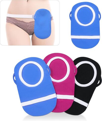 Fewener Ostomy Bag Covers Kit - 3Pcs Colostomy Bag Covers for Women with Adjustable Belt, Odor Reducing Ostomy Pouch Covers, 3.5inch Round Opening Colostomy Bag Covers for Men, Ileostomy, Washable in Kuwait