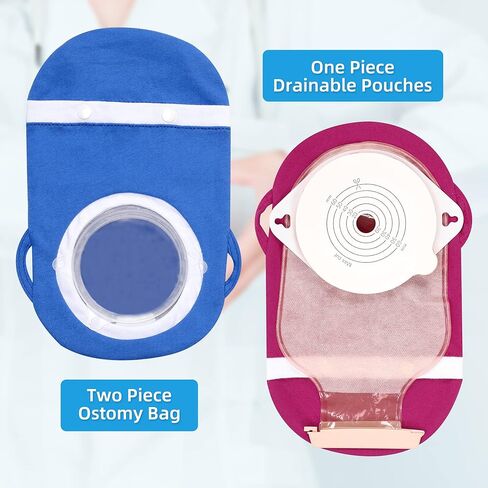 Fewener Ostomy Bag Covers Kit - 3Pcs Colostomy Bag Covers for Women with Adjustable Belt, Odor Reducing Ostomy Pouch Covers, 3.5inch Round Opening Colostomy Bag Covers for Men, Ileostomy, Washable in Kuwait