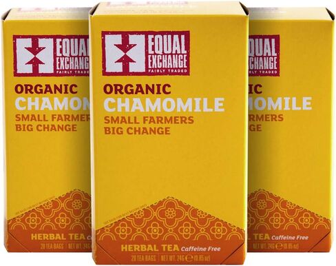 Equal Exchange Organic Caffeine Free Chamomile Tea, 20-Count (Pack of 3) (13311) in Saudi Arabia