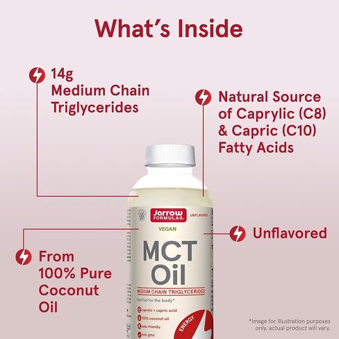 Jarrow Formulas MCT Oil, Fast Fuel for Brain and Muscle, 20 Fl. Oz. in Saudi Arabia