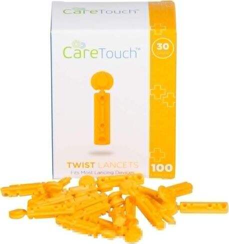 Care Touch Twist Top Lancets 30 Gauge, 100 Lancets, Shape, (Pack of 100) in Saudi Arabia