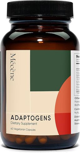 مكمل ادابتوجنز - تخفيف الاجهاد، دعم الغدة الكظرية، مدير الكورتيزول - اشواغاندا، روديولا، الريحان المقدس، اليوثيرو، استراغالوس، شيساندرا، باناكس جينسنغ - 60 كبسولة نباتية in Kuwait