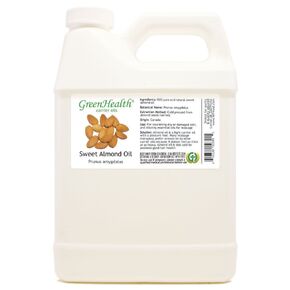 GreenHealth Almond Sweet Oil 100% Pure, Cold Pressed - 32 fl oz
