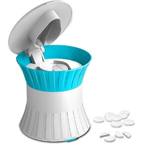 TALVOLC M Pill Cutter and Splitter for Small or Large Pills - [3 in 1] - Tablets Crusher Grinder - Pills Cutter with Small Pill Box Organizer, Portable Travel Sized- Multifunction in Kuwait