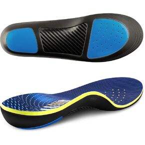 نعال داخلية من ألياف الكربون من ZAIWOO - دعم يزيد عن 280 رطلاً للقدم المسطحة، وتخفيف آلام التهاب اللفافة الأخمصية - حشوات دعم القوس، نعل داخلي لأحذية العمل للرجال والنساء - نعال للوقوف طوال اليوم in Kuwait