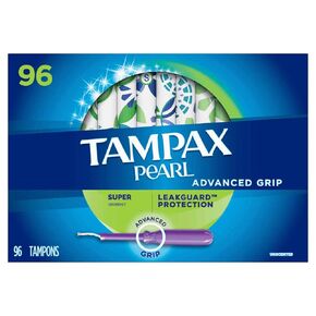 Tampax Pearl Advanced Grip Super Absorbency (96 Count) in Kuwait