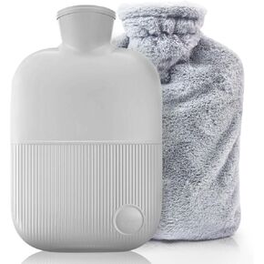 زجاجة ماء ساخن مع غطاء ناعم، زجاجات مياه ساخنة مطاطية سعة 2 لتر لتخفيف الآلام، كيس ماء ساخن قابل لإعادة الاستخدام لتشنجات الدورة الشهرية، جهاز تدفئة القدمين، حزمة باردة ساخنة من البولي فينيل كلوريد للعلاج الساخن والبارد in Kuwait