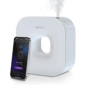 MEIDI Waterless Essential Oil Diffuser - Bluetooth Cordless Aromatherapy Diffuser with App Control, Smart Timer Setting, Hang-up Design and Wide Coverage for Home, Office, Hotel and SPA - Black