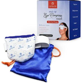 قناع تسخين مضغوط أحادي العين وسادة قابلة للاستخدام في الميكروويف للعلاج المهدئ فائق الامتصاص وقابل للغسل وإعادة الاستخدام للعيون الجافة والعيون الوردية والانتفاخ in Kuwait