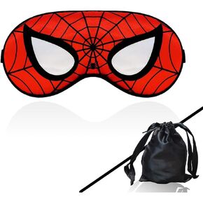 Mukveitn Silk Sleep Mask, 1PACK Kids Eye Mask with Adjustable Head Strap for Sleeping Boys Women Men Travel Party Supplies (1 Piece Storage Bag) in Kuwait