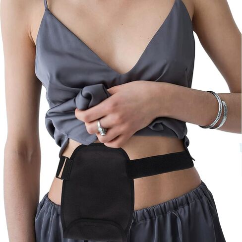 Ostomy Bag Cover with Adjustable Fixation Band, Breathable Ileostomy Supplies, Ostomy Pouch Stretchy Colostomy Bag Cover for Colonoscopy Ileostomy Stoma Care Supplies (Blue Breathable) in Saudi Arabia