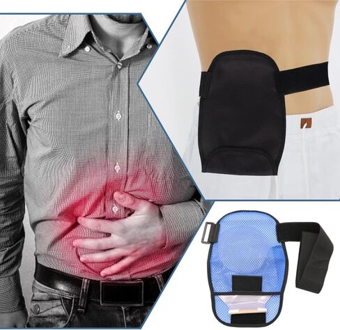 Ostomy Bag Cover with Adjustable Fixation Band, Breathable Ileostomy Supplies, Ostomy Pouch Stretchy Colostomy Bag Cover for Colonoscopy Ileostomy Stoma Care Supplies (Blue Breathable) in Saudi Arabia