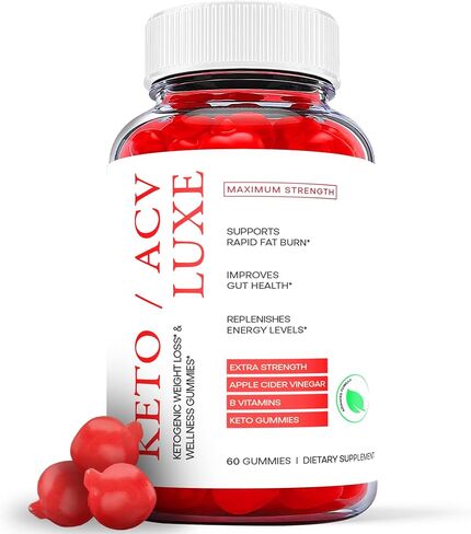 Keto Luxe - Keto Luxe Gummies - Keto Luxe ACV Gummies (1 Pack), 60 count in Kuwait