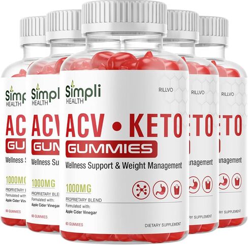 (5 Pack) Simpli Keto ACV Pills Capsules Advanced Ketogenic Formula (300 Gummies) in Kuwait