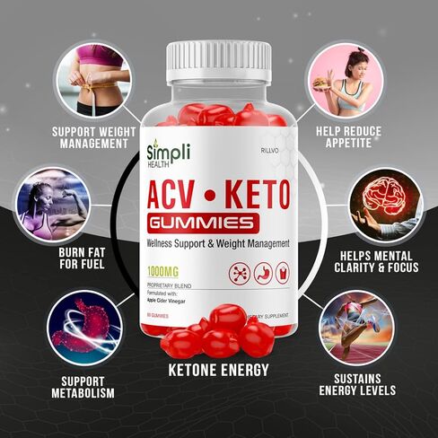 (5 Pack) Simpli Keto ACV Pills Capsules Advanced Ketogenic Formula (300 Gummies) in Kuwait