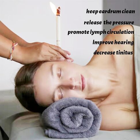 Beeswax Ear Candles Wax Removal，16Pcs Ear Wax Removal, Earwax Remover Ear Cleaning Tool,Wax Remova in Kuwait