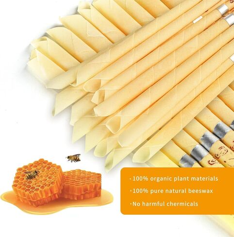 Beeswax Ear Candles Wax Removal，16Pcs Ear Wax Removal, Earwax Remover Ear Cleaning Tool,Wax Remova in Kuwait