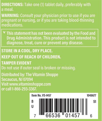 The Vitamin Shoppe Allicin 6000mcg Garlic, 650mg,Promotes Healthy Cholesterol and Overall Hearth Health, Take Once Daily (100 Tablets) in Saudi Arabia