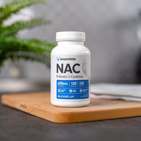 مكمل NAC (N-Acetyl Cysteine) 600 مجم لكل جرعة، أساسيات (120 وجبة، 120 كبسولة) in Kuwait