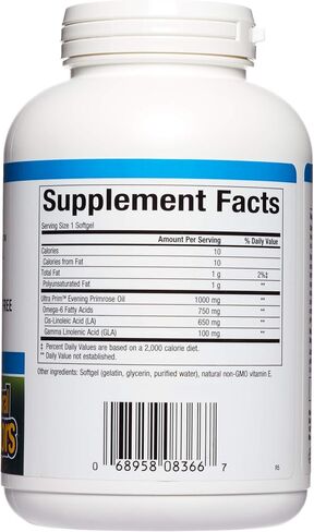 Omega Factors by Natural Factors, Ultra Prim Evening Primrose Oil, Promotes Women's and Immune Health with Omega-6 GLA, 240 softgels (240 servings) in Saudi Arabia