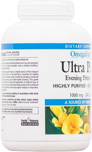 Omega Factors by Natural Factors, Ultra Prim Evening Primrose Oil, Promotes Women's and Immune Health with Omega-6 GLA, 240 softgels (240 servings) in Saudi Arabia