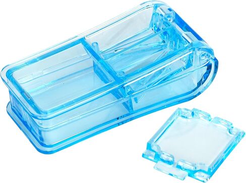 Pill Cutter for Small Pills, Blue Tablet Splitter with Blade Guard, Safety Medicine Slicer, Medication Vitamin Divider Cutting Drugs Cleanly in Saudi Arabia
