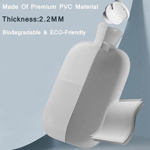 زجاجة ماء ساخن مع غطاء ناعم، زجاجات مياه ساخنة مطاطية سعة 2 لتر لتخفيف الآلام، كيس ماء ساخن قابل لإعادة الاستخدام لتشنجات الدورة الشهرية، جهاز تدفئة القدمين، حزمة باردة ساخنة من البولي فينيل كلوريد للعلاج الساخن والبارد in Kuwait