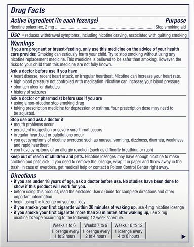 Nicorette 2 mg Mini Nicotine Lozenges to Help Quit Smoking with Behavioral Support Program - Mint Flavored Stop Smoking Aid, 81 Count in Kuwait