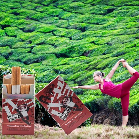 DTGDI سجائر الشاي والعسل والورد العشبية، خالية من التبغ والنيكوتين - عبوتين 40 دخانًا in Kuwait