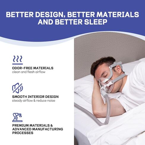 أنبوب OMOTIYA CPAP - أنبوب CPAP عالمي بطول 6 أقدام - متوافق مع معظم الآلات والأقنعة، خرطوم CPAP مقاس 19 مم - موصلات 22 مم، مرن خفيف الوزن، خالي من الرائحة، عبوتان in Kuwait