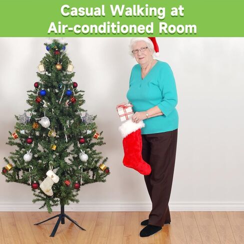 جوارب FENGLE لمرضى السكري لتورم القدمين، جوارب طبية مضحكة بنمط فكاهي، جوارب للمستشفى مع مقابض للنساء والرجال، 4 أزواج in Kuwait