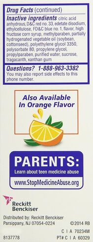Delsym Children's 12 Hr Cough Relief Liquid, Grape, 3 oz (Pack of 2) in Kuwait