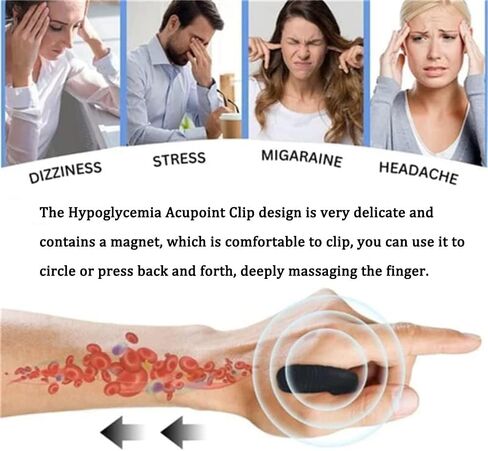 Hypoglycemic Acupoint Clip-Hypoglycemia Acupoint Clip, Sugar Control Li4 Acupressure Point Clip in Kuwait