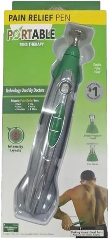 قلم تدليك إلكتروني للوخز بالإبر والكى برأس مزدوج، علاج لتخفيف الألم، أدوات قوية لتخفيف الألم بقلم ميريديان للطاقة، ملحقات 3 في 1 in Kuwait