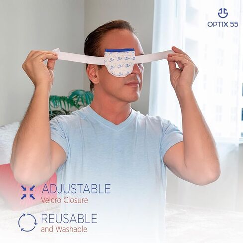 قناع تسخين مضغوط أحادي العين وسادة قابلة للاستخدام في الميكروويف للعلاج المهدئ فائق الامتصاص وقابل للغسل وإعادة الاستخدام للعيون الجافة والعيون الوردية والانتفاخ in Kuwait