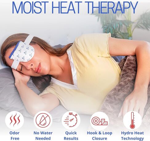 قناع تسخين مضغوط أحادي العين وسادة قابلة للاستخدام في الميكروويف للعلاج المهدئ فائق الامتصاص وقابل للغسل وإعادة الاستخدام للعيون الجافة والعيون الوردية والانتفاخ in Kuwait