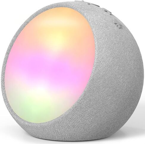 جهاز صوت العلاج بالضوء من REACHER R8 (R2 الجيل الثاني)، ضوء ليلي محيطي ديناميكي، 21 صوتًا طبيعيًا نابضًا بالحياة، جهاز صوت الطفل للنوم، ضوضاء بيضاء ووردية وبنية للبالغين والأطفال in Kuwait