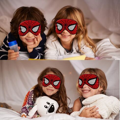 Mukveitn Silk Sleep Mask, 1PACK Kids Eye Mask with Adjustable Head Strap for Sleeping Boys Women Men Travel Party Supplies (1 Piece Storage Bag) in Kuwait