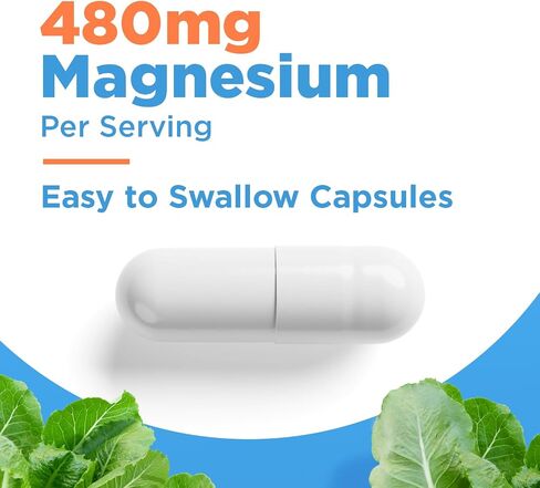 SELFevolve Magnesium Glycinate 480mg - High Absorption Magnesium Supplement Support Stress Relief, Sleep, Heart Health, Nerves, Muscles, and Metabolism, 120 Veggie Capsules, 1 Month Supply in Saudi Arabia
