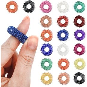 كومباني AINRVTEERS حلقات العلاج بالابر لتدليك الاصابع، حلقات العلاج بالابر لتعزيز الدورة الدموية وتخفيف التوتر بمقاسين تلبي جميع انواع الاشخاص in Kuwait