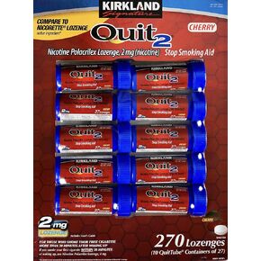 Kirkland Signature Quit 2 Nicotine Polacrilex Lozenges, Cherry Flavor, 270 Count in Saudi Arabia