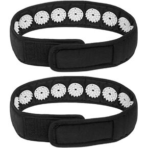 2Pcs Head Acupressure Wrap Comfortable Acupuncture Massage Belt Headband Head Massager Tool for migraine,migraine Relief for Muscle (Black) in Saudi Arabia