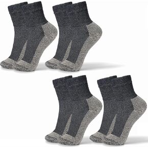 Copper Diabetic Sock - Crew - Black - 4 Pack - Small in Saudi Arabia