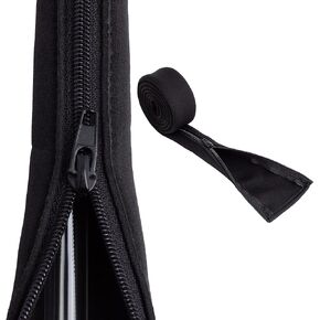 Chameleon Zip NEO - غطاء أنبوب أنبوب تصريف البول لأنابيب كيس تصريف البول وأغطية أكياس الصرف - سحاب فصل كامل الطول - قسطرة - فغر البول - النيوبرين - أسود in Kuwait