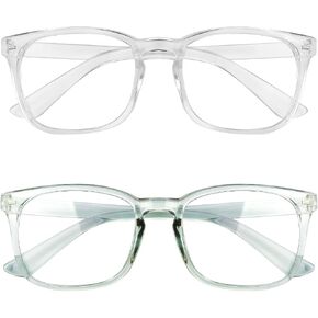 Yekepal Blue Light Blocking Glasses, 2 Pack Blue Light Glasses Men, Blue Light Glasses Women Eyeglasses Bluelight Eyestrain in Kuwait