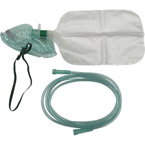 1pk Adult Non-Rebreather Oxygen Mask w/6.8Ft Crush Resistant Tubing