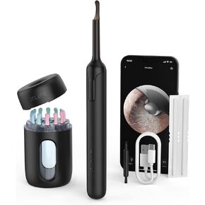 Ear Wax Removal, Ear Cleaner with Camera, Ear Wax Removal Tool Camera with 1080P, Otoscope with Light, Ear Wax Removal Kit with 6 Ear Pick, Ear Camera for iPhone, iPad, Android Phone in Kuwait
